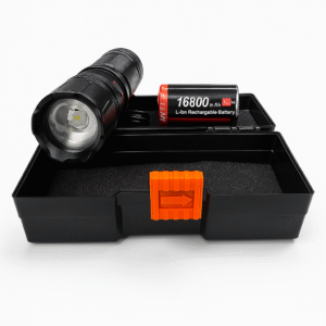 High-Power Rechargeable LED Flashlight Kit....